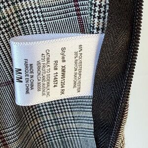 Ro & De Checkered Skirt in Black and White